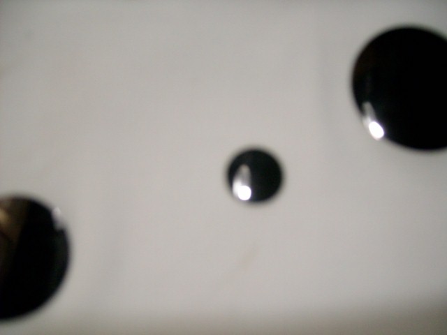 9.White Black Foil Bubbles